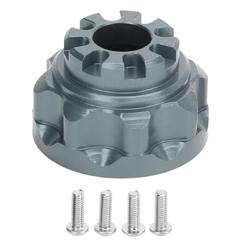 Sunicon Metall-Differenzialgehäuse, Aluminiumlegierung, Upgrade-Teile, Zubehör vorne und hinten, Universal-Diff-Gehäuse mit 4 Schrauben für 1/10 RC-Car (Ti Color) von Sunicon