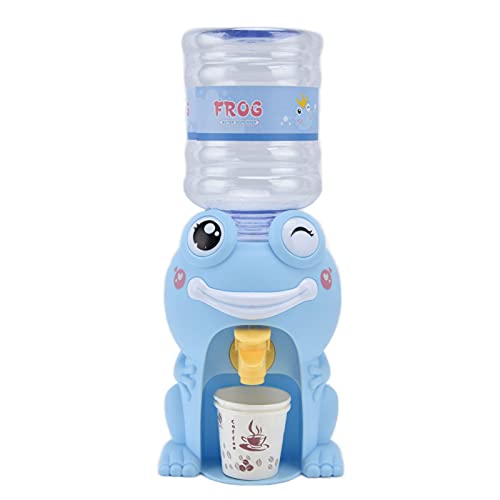 Sunicon Mini-Wasserspender, Cartoon-Tier-Wasserspender, Puppenhaus-Spielset, Tier-Frosch-Trinkbrunnen, Miniatur-Leben, Spielszene, Modell, Kinder, Lernspielzeug von Sunicon