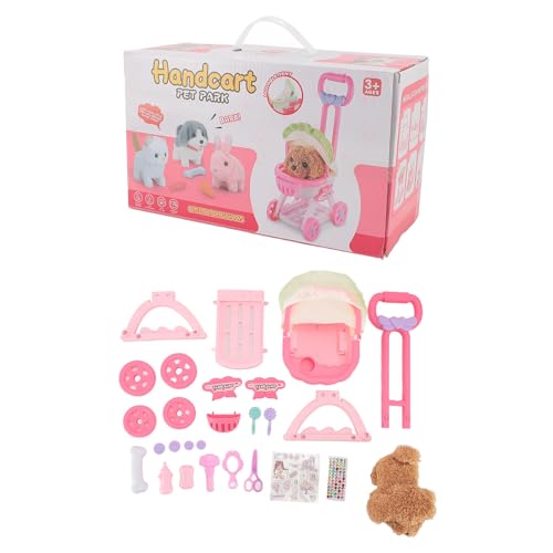 Sunicon Pet Doll Kinderwagen Spielzeug tun, um Hund Hunde großes Push Cark Bildungsspielzeug für Mädchen Kinder zu Spielen (Teddy) von Sunicon