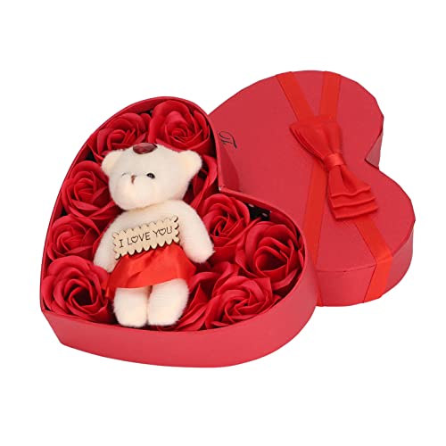 Sunicon Seifenblumen-Rosen-Geschenkbox, kreatives -Set aus ätherischen Pflanzenöl-Rosenseifen für die Person, die Sie am meisten lieben, Mutter, Frauen, Mädchen, von Sunicon