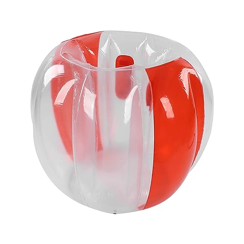 Aufblasbarer Bump Ball Human Collision Ball PVC Body Bubble Bounce Ball Outdoor-Aktivitäten 90 X 80 Cm (Rot Transparent) von Sunisfa