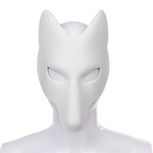 Sunisfa Foxs Helm DIY Blank, Leichte Kopfbedeckung Halloween, Weihnachten, Geburtstag, Kostümparty, Elegantes und Geheimnisvolles Design, Tolle Dekoration Selfies und Fotos von Sunisfa