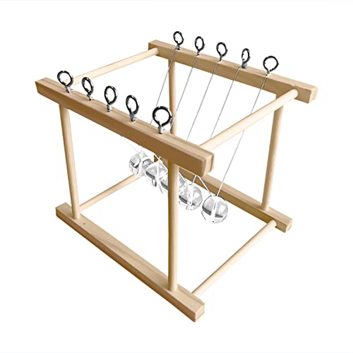 Newton's Cradle Lernspielzeug, DIY-Physik-Lernprojekt für, Eltern-Kind-Interaktion, Holzrahmen, Bunt, ab 6 Jahren von Sunisfa