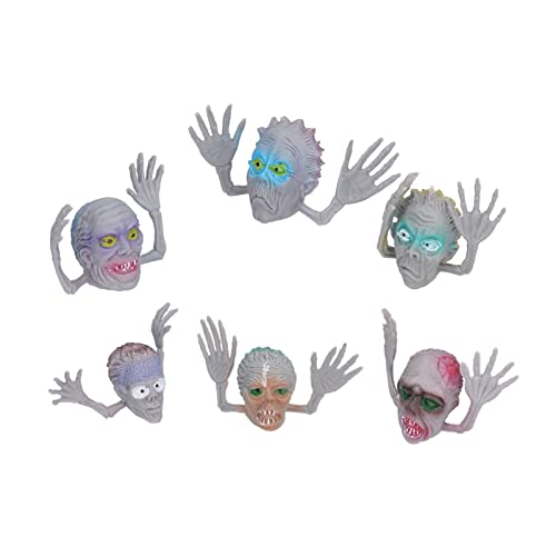 Sunisfa 6 Stück Mini-Monster-Fingerpuppen, Niedlich, Lustig, Cartoon, Interaktives Halloween-Fingerspielzeug Kinder von Sunisfa