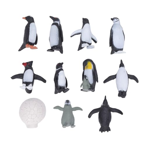 Sunisfa Antarktis-Pinguine-Figuren, Spielzeug, Kleine Bewegliche Realistische Pinguine, Meerestiere, PVC, Sammelbares Display, Pädagogische Ressourcen von Sunisfa