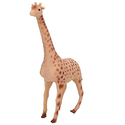 Sunisfa Giraffe Modell Tierfigur Spielzeug, Süße Wohndekoration Geburtstagsgeschenk, Handbemaltes Weiches Kunststoff Lebensechtes Spielzeug (Weiche Gummigiraffe) von Sunisfa