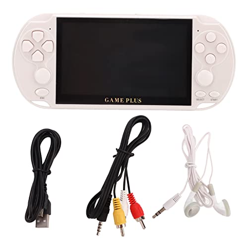 Sunisfa Handheld-Spielekonsole 5,1 Zoll Retro-TV MP4 AV-Kabel Anschließbar, Musik-Video-Player Erwachsene Geschenke von Sunisfa