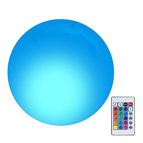 Sunisfa LED-leuchtender Wasserball LED-Strand Ball 16 Farben, die wasserdichte Fernbedienung Pool-Party-Spiele Im Freien Strand-Pool-Party-Spiele ändern (Wie Gezeigt #28) von Sunisfa