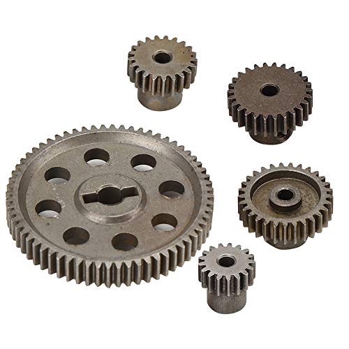 Sunisfa RC-Modellgetriebe-Zubehör, Differential-Hauptmetall-Stirnrad, 64 Zähne, 17 Zähne, 21 Zähne, 26 Zähne, 29 Zähne, Motorgetriebe, RC-Teil für HSP Brontosaurus 1/10 LKW 94111 von Sunisfa