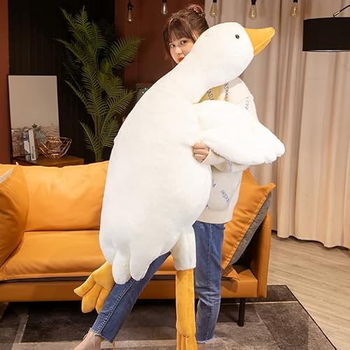 Sunknight 50-160 cm Riesige Gans Plüschtiere Große Ente Puppe Weiches Kuscheltier Schlafkissen Kissen für Kinder und Mädchen (50CM) von Sunknight