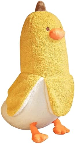 Sunknight Plüschtier Banane Ente Stofftier, Kawaii Ente Plüsch, Banane Kuscheltier, Plüschkissen, Weiches Spielzeug, Wurfkissen Schmusetier, Geschenk Gefüllt für Kinder Mädchen Jungen （50cm） von Sunknight