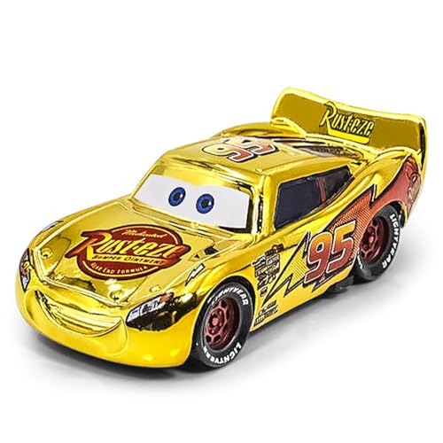 Sunknight Spielzeugauto, Rennwagen für Kinder, Modell Fahrzeuge mit Details, Geschenke für Jungen und Mädchen im Alter von 3+ Jahren (Gold) von Sunknight