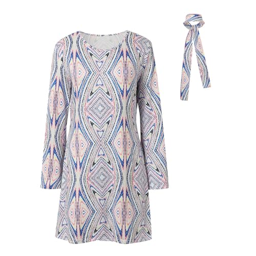 Hippie Kostüm Damen Kleid, Karneval Kostüm Damen Hippie Kleid, 70er Jahre Outfit Damen Kleid, Flower Power Kleidung Damen, Disco Outfit Damen, Kostüm Damen Fasching, 60er Jahre Outfit Damen, von Sunnyuk