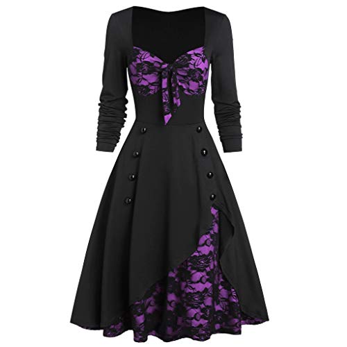 Sunnyuk Halloween Kostüm Damen Medieval Dress Große Abendkleid Renaissance Kostüm Mittelalter Kleidung Damen Piratenkostüm Gothic Kostüm Barock Mittelalter Kostüm Größen Cosplay von Sunnyuk