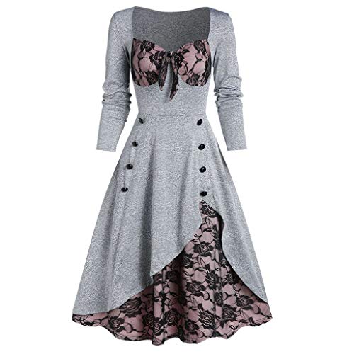 Sunnyuk Halloween Kostüm Damen Medieval Dress Große Abendkleid Renaissance Kostüm Mittelalter Kleidung Damen Piratenkostüm Gothic Kostüm Barock Mittelalter Kostüm Größen Cosplay von Sunnyuk