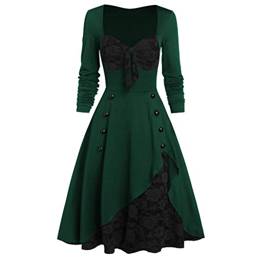 Sunnyuk Halloween Kostüm Damen Medieval Dress Große Abendkleid Renaissance Kostüm Mittelalter Kleidung Damen Piratenkostüm Gothic Kostüm Barock Mittelalter Kostüm Größen Cosplay von Sunnyuk