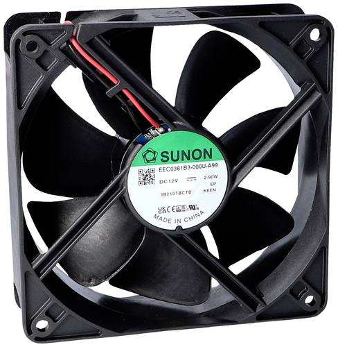 Sunon EEC0382B3-000U-A99 Axiallüfter 24 V/DC 157.96 m³/h (L x B x H) 38 x 120 x 120mm von Sunon