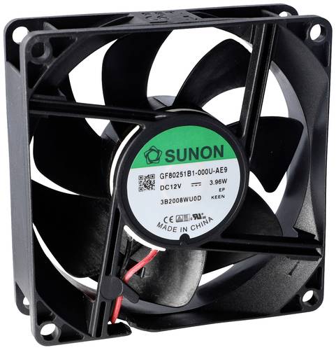 Sunon GE80252B2-000U-AE9 Axiallüfter 24 V/DC 96.82 m³/h (L x B x H) 25 x 80 x 80mm von Sunon