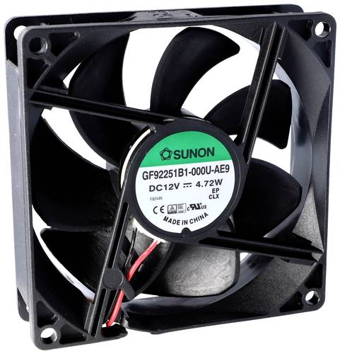 Sunon GE92252B1-000U-AE9 Axiallüfter 24 V/DC 127.39 m³/h (L x B x H) 25 x 92 x 92mm von Sunon