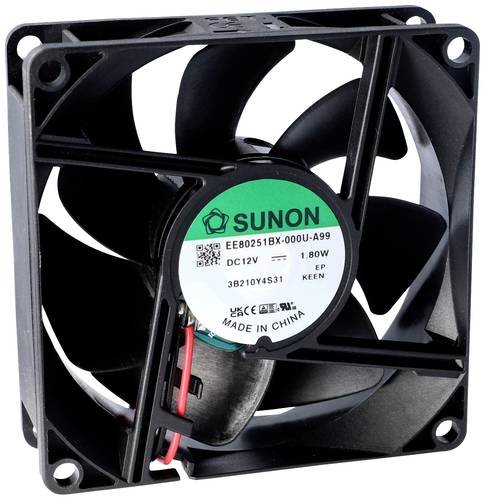 Sunon MF80251V1-1000U-G99 Axiallüfter 12 V/DC 69.64 m³/h (L x B x H) 20 x 80 x 80mm von Sunon