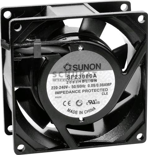 Sunon SF23080A2083HBL Axiallüfter 230 V/AC 40.78 m³/h (L x B x H) 80 x 80 x 38mm von Sunon