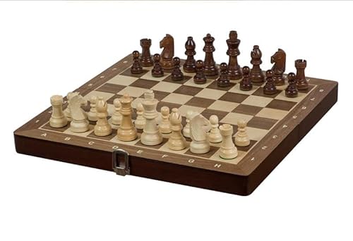 Sunrise Chess & Games - Exklusives Turnierschachset Nr. 3, 30x30cm, Walnut von Sunrise Chess & Games