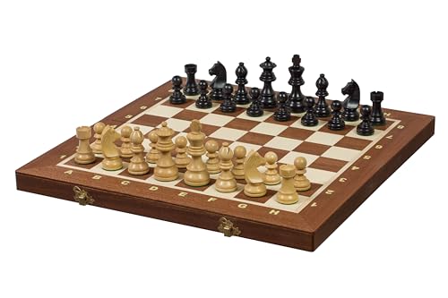 Sunrise Chess & Games - German Staunton Nr. 4 Turnierschachset, Traditionelles Design, 420x420 mm von Sunrise Chess & Games