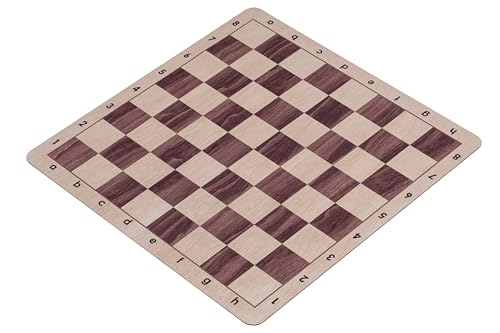 Sunrise Chess & Games Rollbare Schachbrett Nr. 6, 51 cm, Anti-Rutsch, Hell von Sunrise Chess & Games