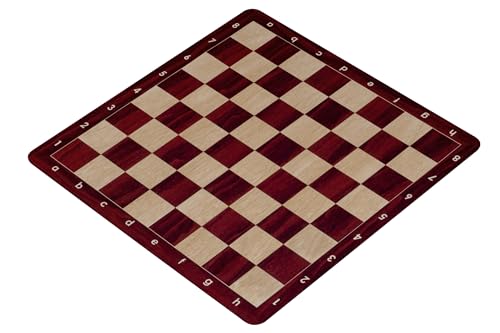 Sunrise Chess & Games Rollbare Schachbrett Nr. 6, 51 cm, Anti-Rutsch, Mahagoni von Sunrise Chess & Games