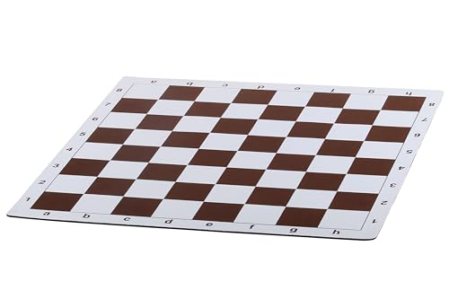 Sunrise Chess & Games Rollbare Schachbrett Nr. 6, 51 cm, Anti-Rutsch-Boden, Hellbraun von Sunrise Chess & Games