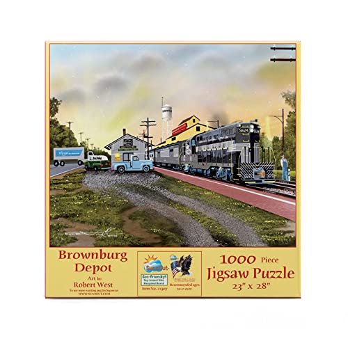 Brownsburg Depot 1000 Teile Puzzle – SUNSOUT INC von SunsOut