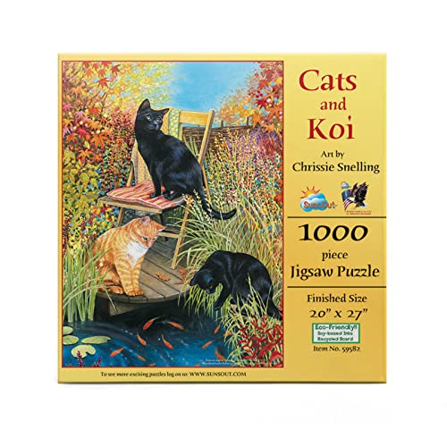 Cats and Koi Puzzle, 1000 Teile – Sunsout Inc von SunsOut