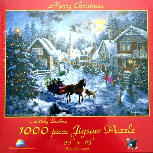 Merry Christmas by Nicky Boehme 1000 Teile Puzzle Made in USA Puzzle von SunsOut