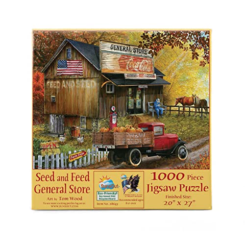 Puzzle 1000 Teile - Tom Wood - Seed and Feed General Store von SunsOut