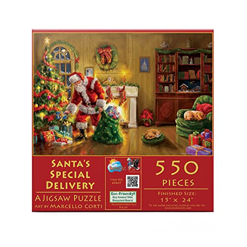 Puzzle 550 Teile - Marcello Corti - Santa's Special Delivery von SunsOut