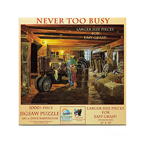 Puzzle SunsOut - Dave Barnhouse: Never Too Busy, 1.000 piese (Sunsout-27817) von SunsOut