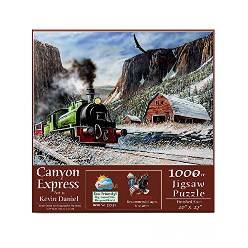 Puzzle SunsOut - Kevin Daniel: Canyon Express, 1.000 piese (Sunsout-57741) von SunsOut