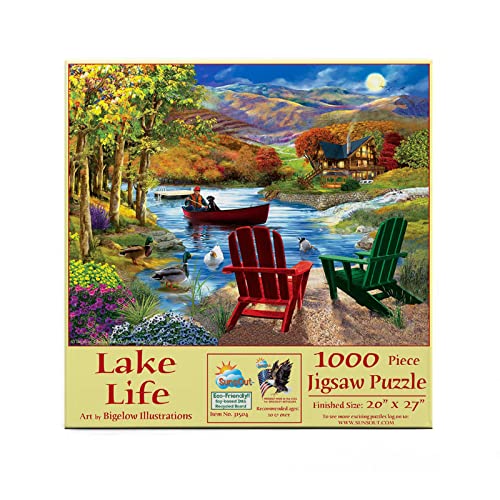 Puzzle SunsOut - Lake Life, 1.000 piese (Sunsout-31504) von SunsOut