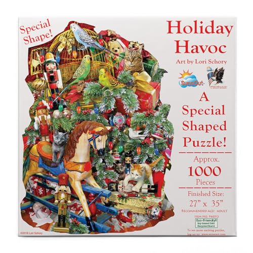 Puzzle SunsOut - Lori Schory: Holiday Havoc, 1.000 piese (Sunsout-96052) von SunsOut