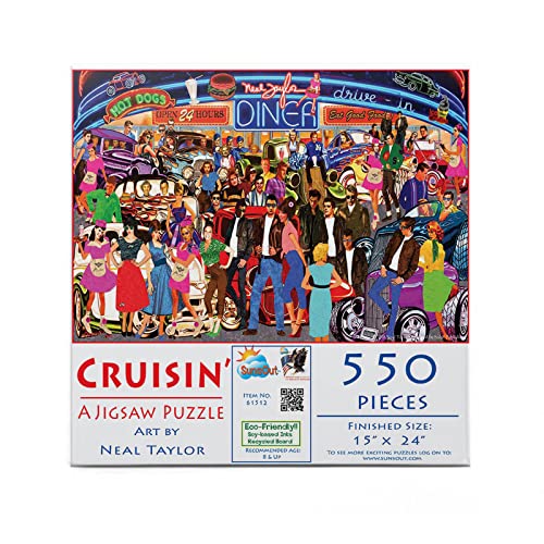 Puzzle SunsOut - Neal Taylor: Cruisin, 550 piese (Sunsout-61512) von SunsOut