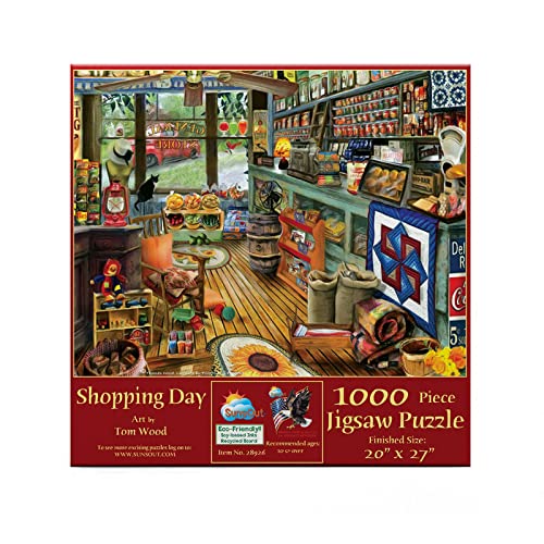 Puzzle SunsOut - Tom Wood: Shopping Day, 1.000 piese (Sunsout-28926) von SunsOut