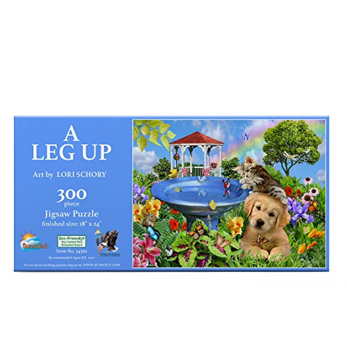 SUNSOUT INC – A Leg Up – 300-teiliges Puzzle von Künstler Lori Schory – Fertige Größe 45,7 x 61 cm – MPN# 34702 von SunsOut