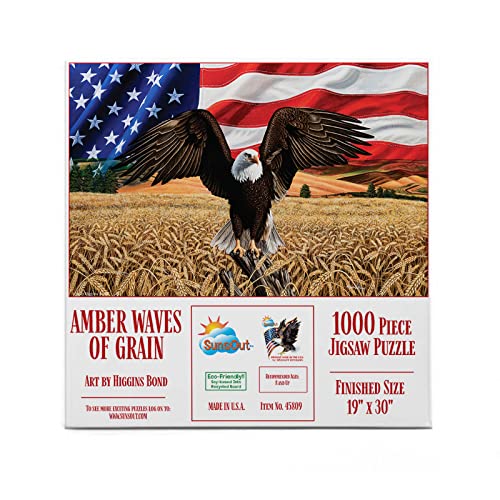 SUNSOUT INC - Amber Waves of Grain - 1000 pc Jigsaw Puzzle by Artist: Higgins Bond - Fertige Größe 19" x 30 - MPN# 45809 von SunsOut