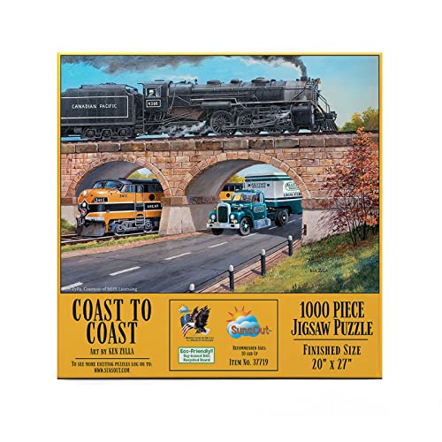 SUNSOUT INC - Coast to Coast Puzzle, 1000 Teile von SunsOut