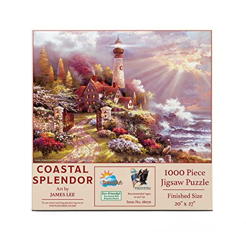 SUNSOUT INC – Coastal Splendor – 1000-teiliges Puzzle von Künstler: James Lee, fertige Größe 50,8 x 68,6 cm – MPN# 18070 von SunsOut