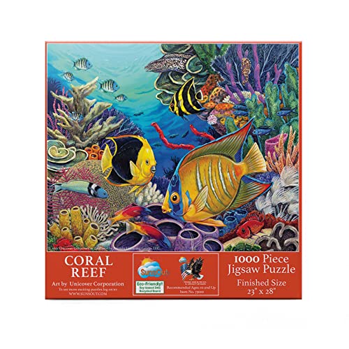 SUNSOUT INC – Coral Reef – 1000 Teile Puzzle von Künstler: Unicover Corporation – Fertige Größe 58,4 x 71,1 cm – MPN# 73010 von SunsOut