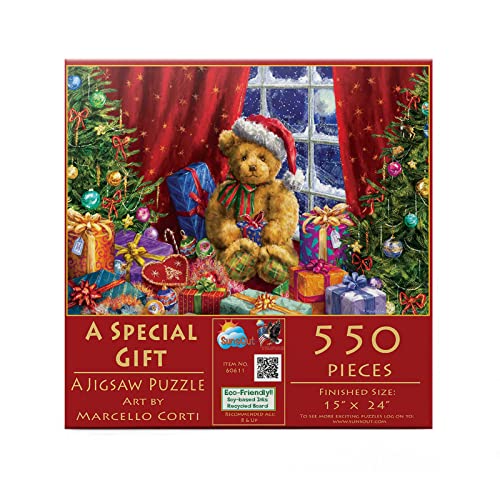 SUNSOUT INC – Ein 550-teiliges Puzzle von Künstler: Marcello Corti – Fertige Größe 38,1 x 61 cm Weihnachten – MPN# 60611 von SunsOut