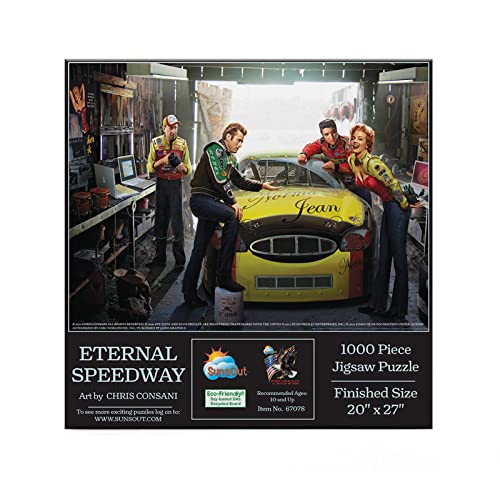 SUNSOUT INC - Eternal Speedway - Puzzle mit 1000 Teilen von Künstler: Chris Consani - Fertige Größe 50,8 x 68,6 cm - MPN # 67078 von SunsOut