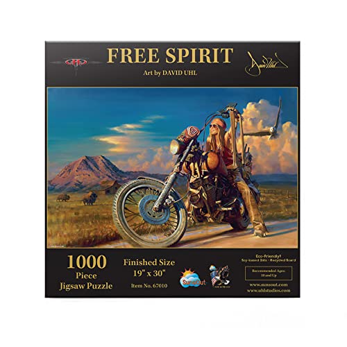 SUNSOUT INC - Free Spirit - Puzzle mit 1000 Teilen von Künstler: David Uhl - Fertige Größe 48,3 x 76,2 cm - MPN # 67010 von SunsOut