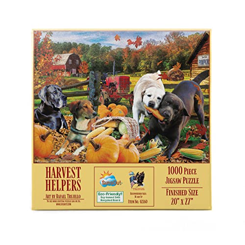 SUNSOUT INC – Harvest Helpers – Puzzle von Künstler: Rafael Trujillo – Fertige Größe 50,8 x 68,6 cm – MPN# 42260 von SunsOut